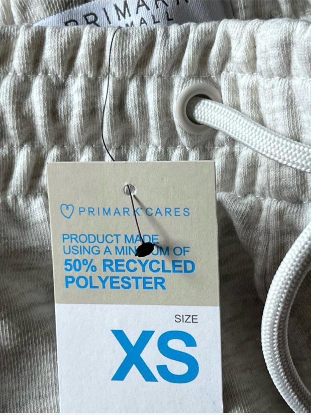 Primark Light Gray Men's Drawstring Athletic Shorts - Picture 3 of 4